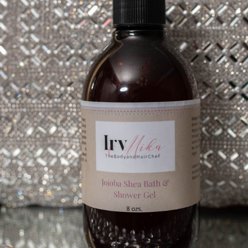 IrvMika Jojoba Shea Bath & Shower Gel Bottle